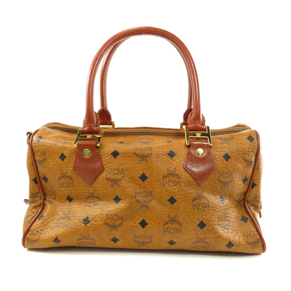 Mcm Bag Motif Boston Leather